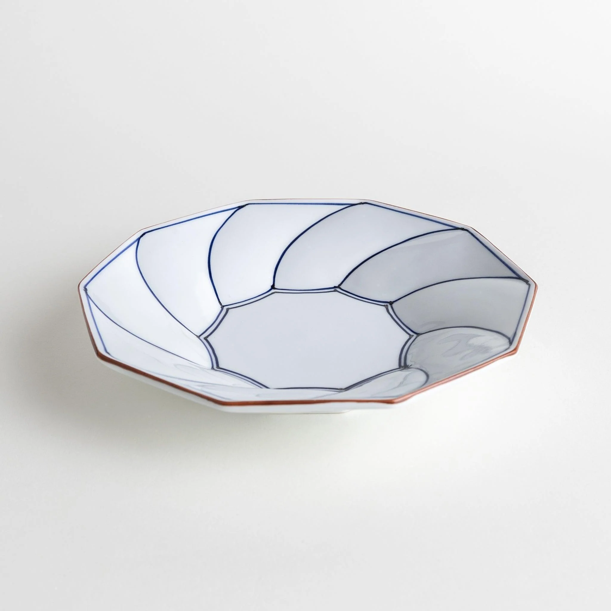 Geometric Blossom Rimmed Luncheon Plate - Image 3
