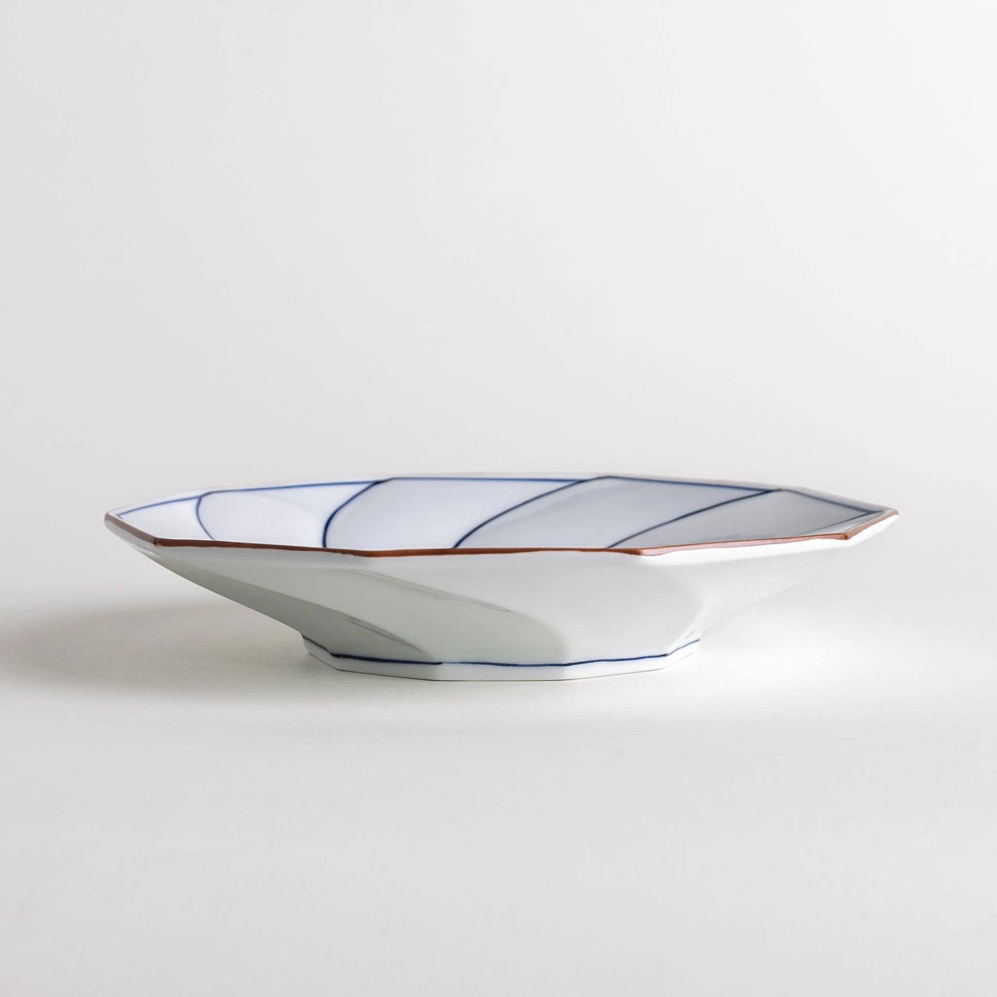 Geometric Blossom Rimmed Luncheon Plate - Image 4