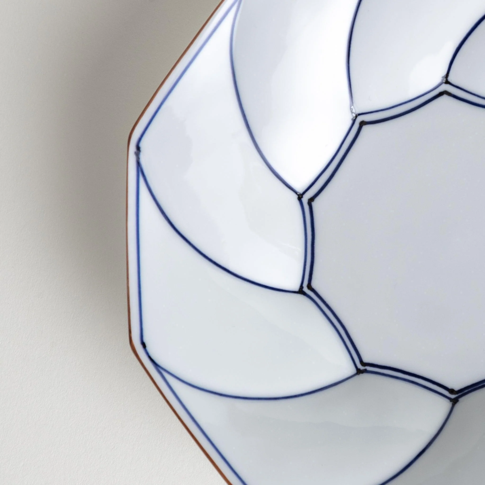 Geometric Blossom Rimmed Luncheon Plate - Image 5
