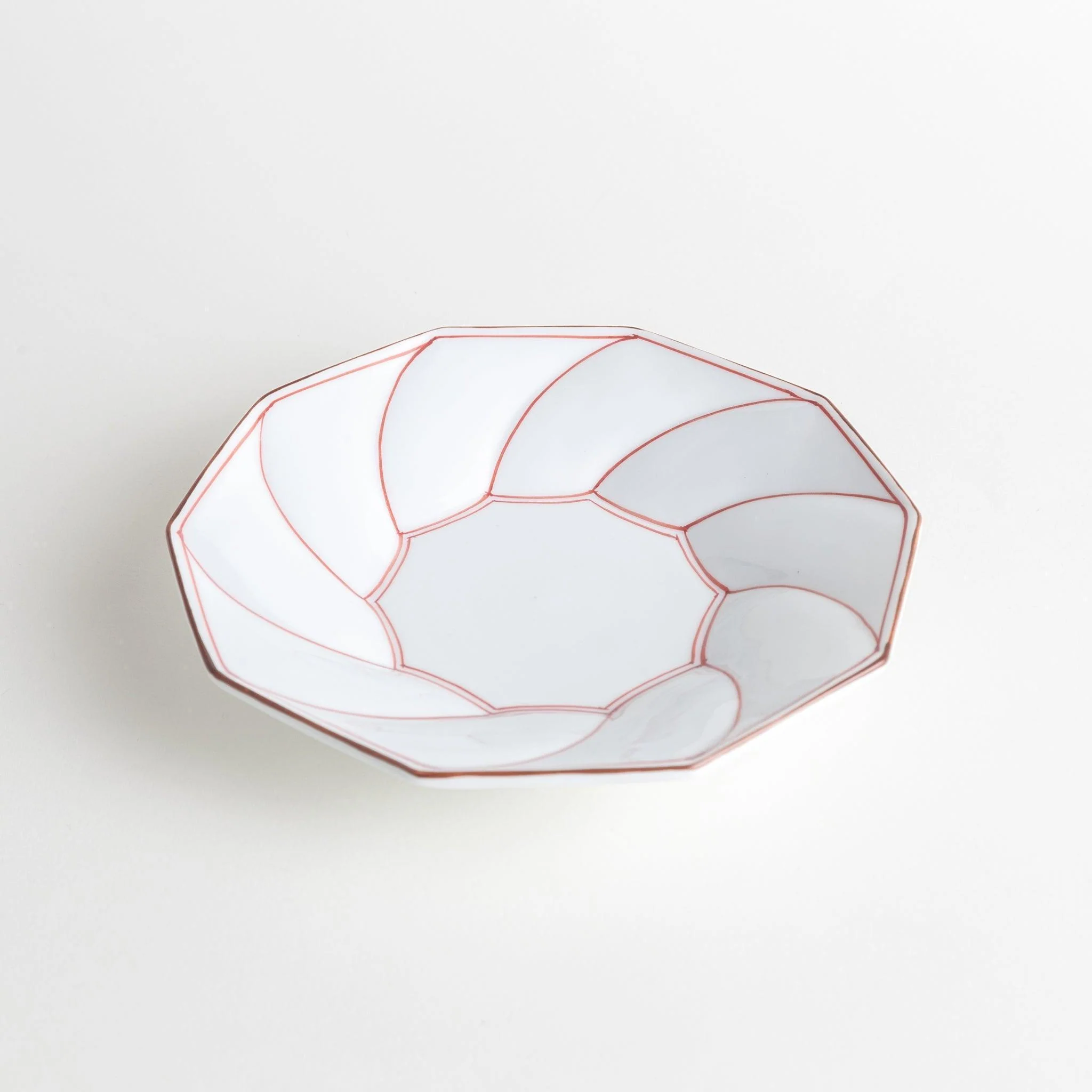 Geometric Blossom Rimmed Luncheon Plate - Image 9