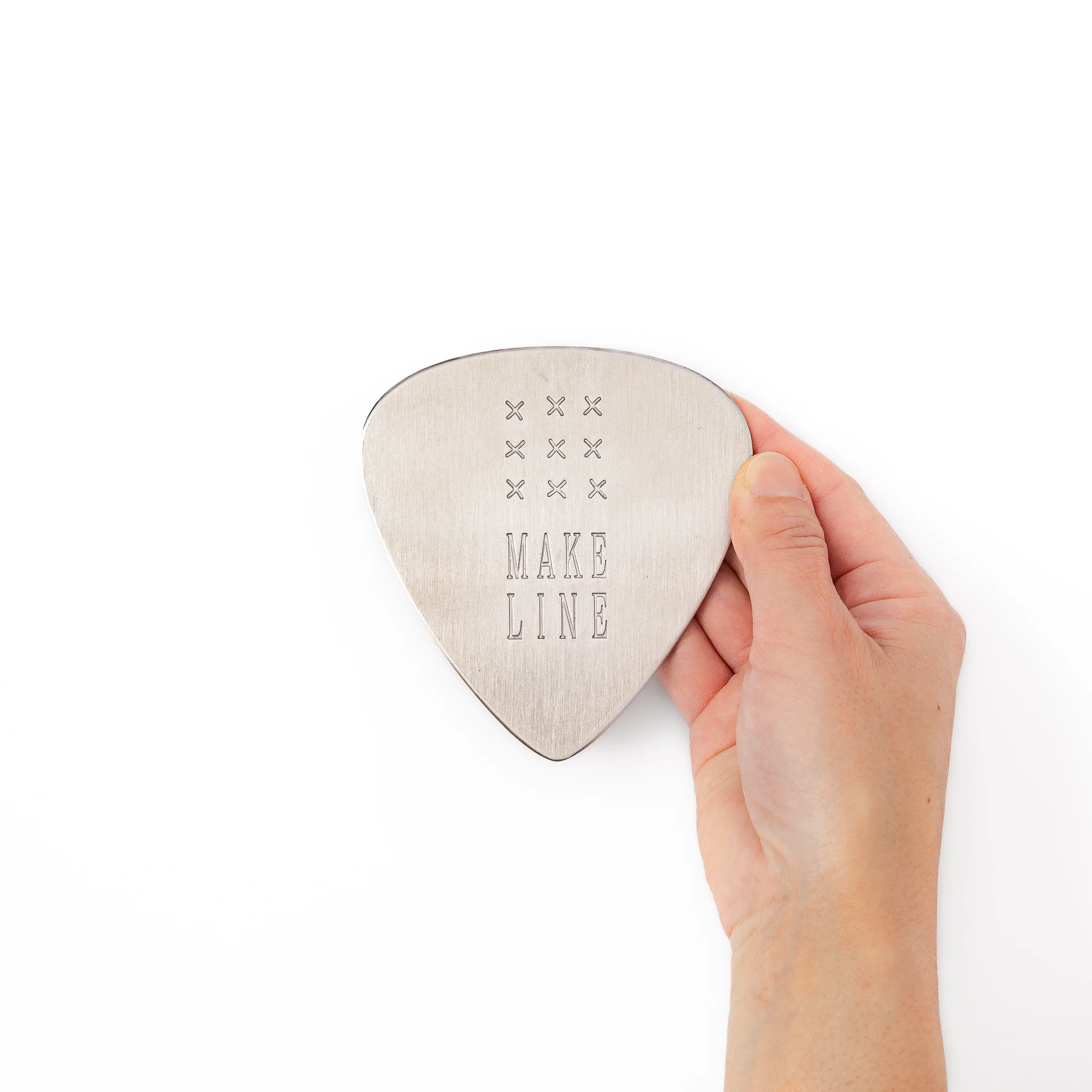 Guitar Pick Metal Coaster - Make Line - Image 3