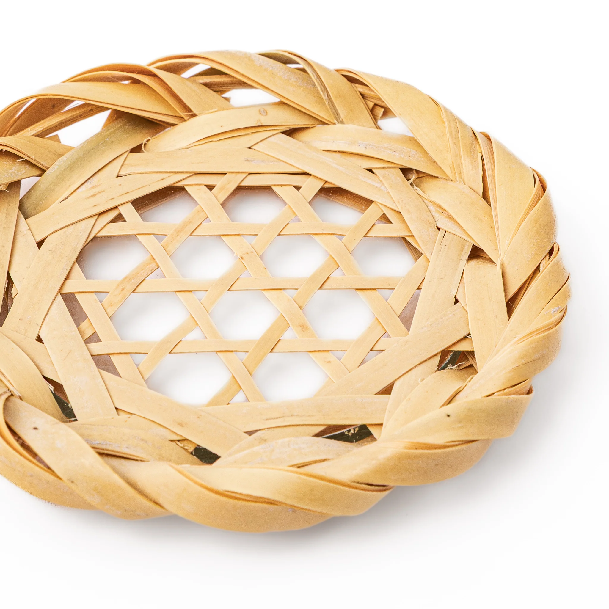 Handwoven Bamboo Drink Coaster - Image 6