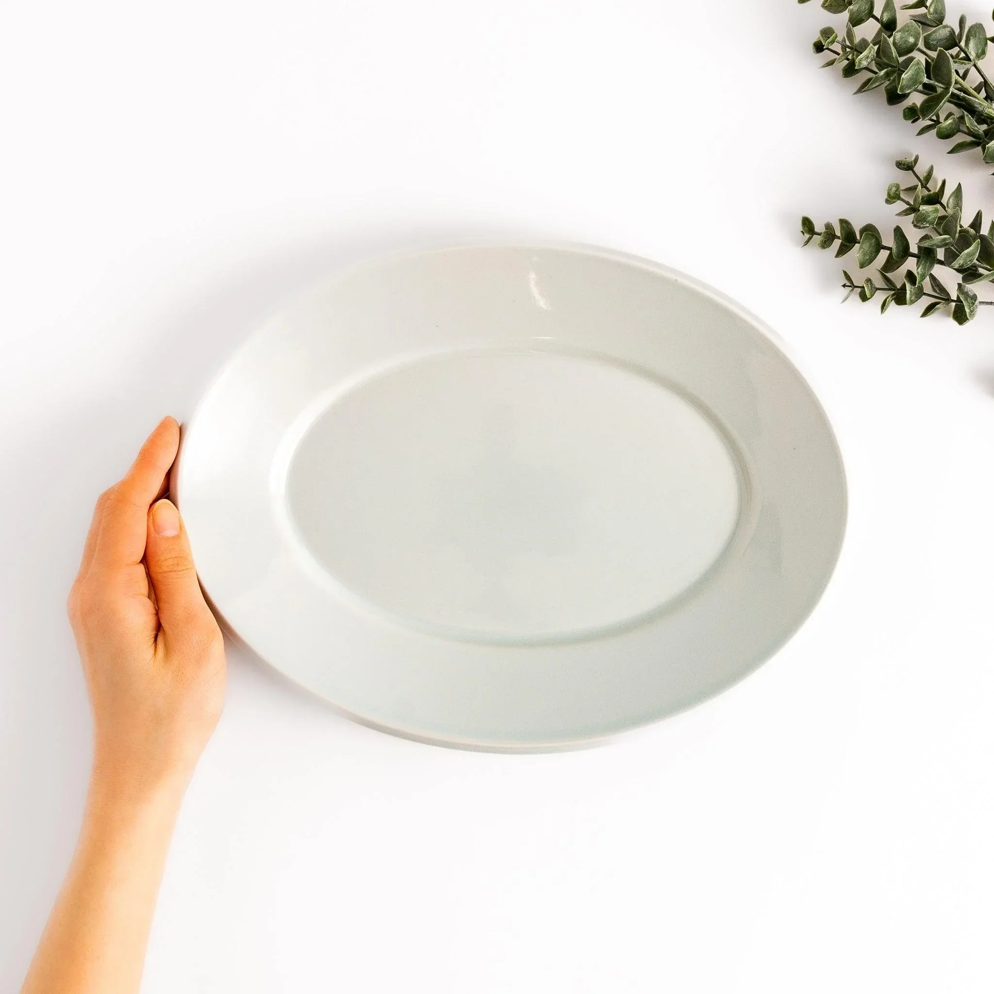 Pastel Serenity Oval Dinner Plate - Image 31