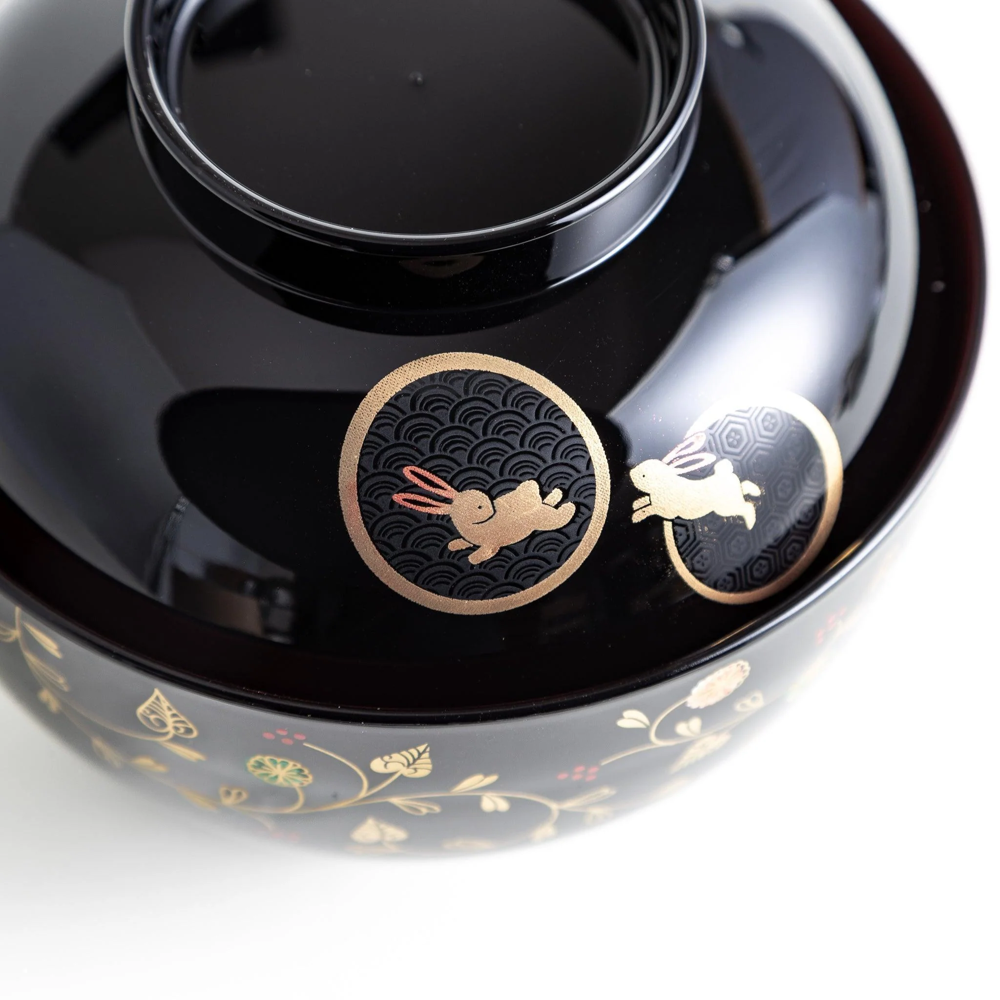 Rabbit and Vines Miso Soup Bowl - Image 20