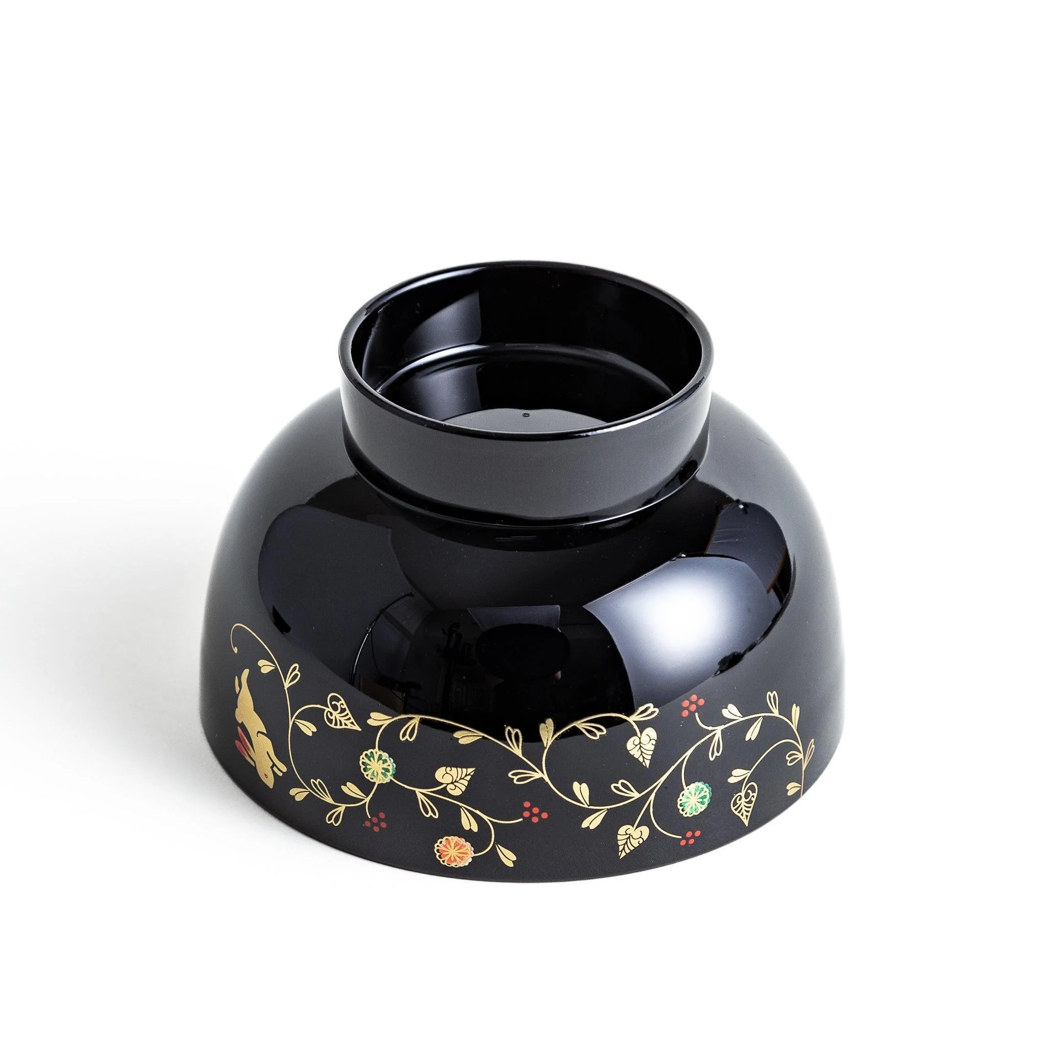 Rabbit and Vines Miso Soup Bowl - Image 21
