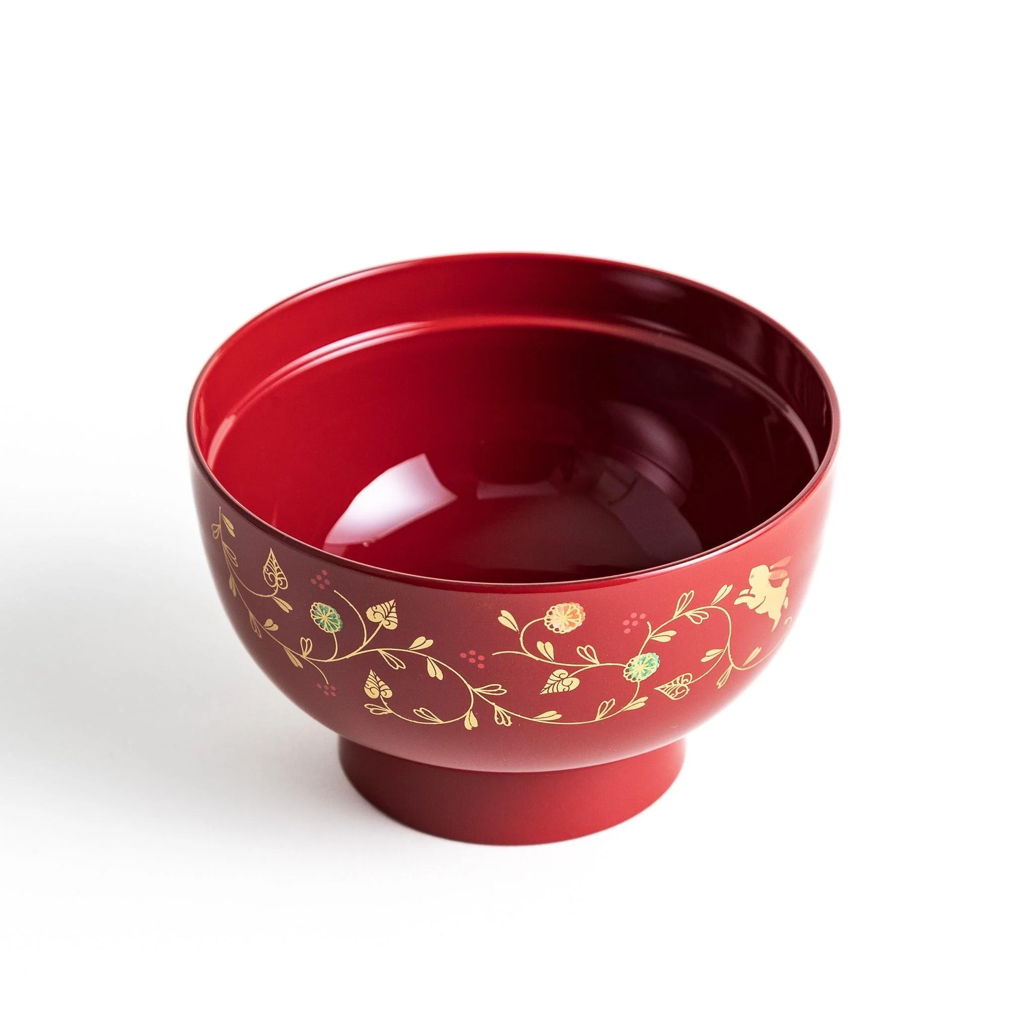 Rabbit and Vines Miso Soup Bowl - Image 5