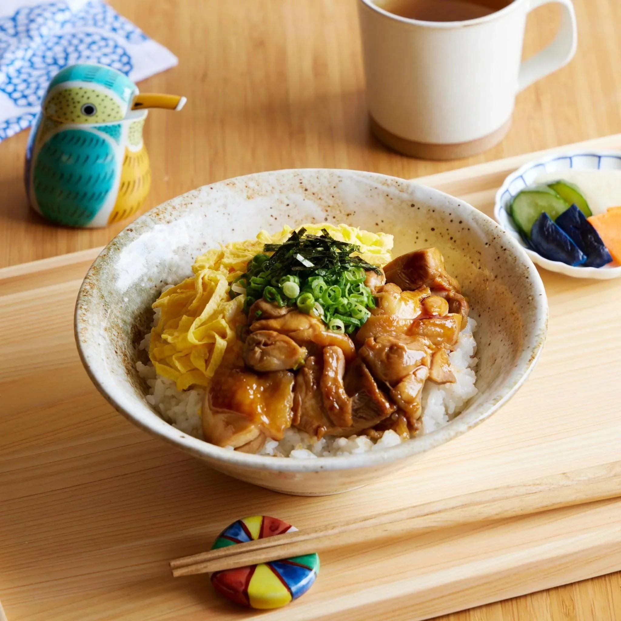 Rustic Earth-Tone Flared Small Ramen Bowl - Image 3