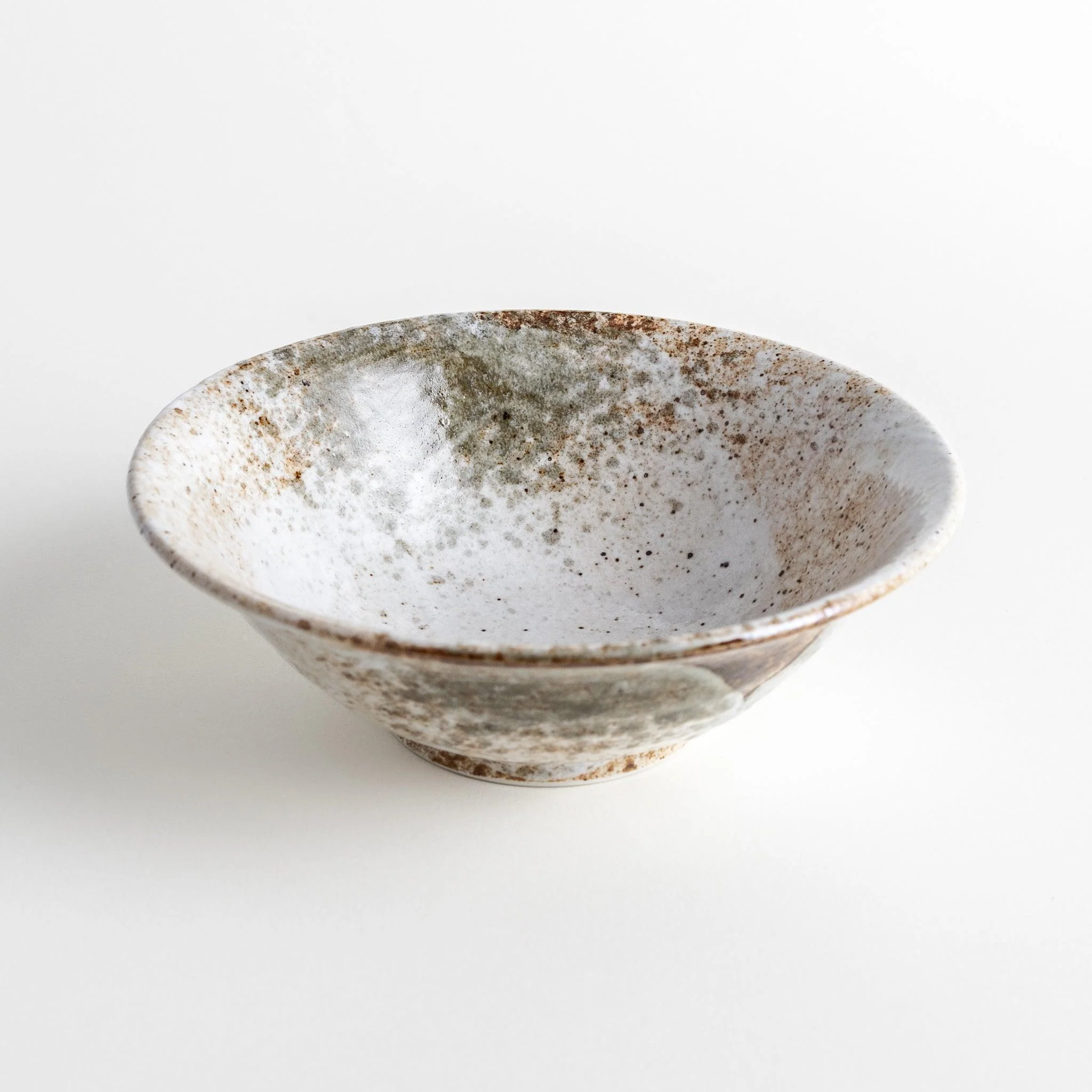 Rustic Earth-Tone Flared Small Ramen Bowl - Image 5